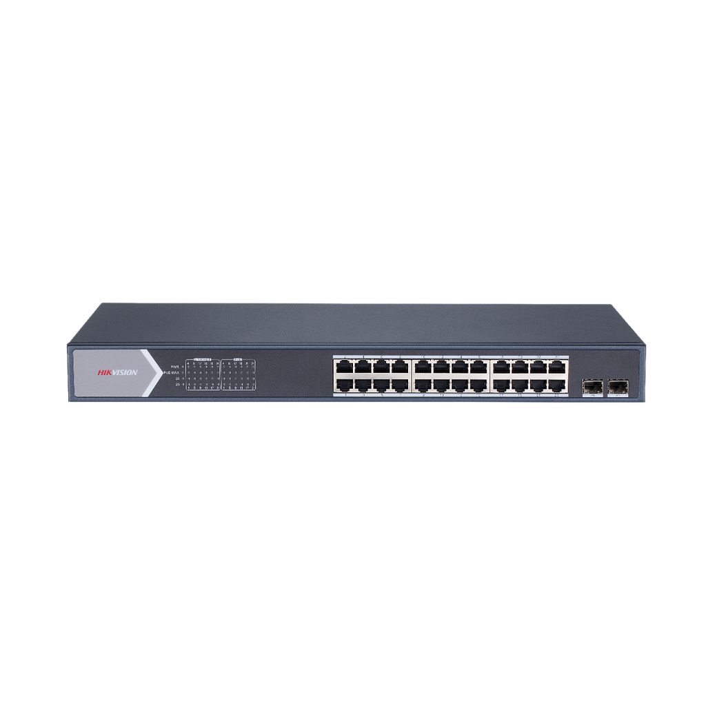 HIKVISION DS-3E1526P-SI Switch Smart Administrable 24 Puertos PoE Gigabit 2Uplink Watchdog
