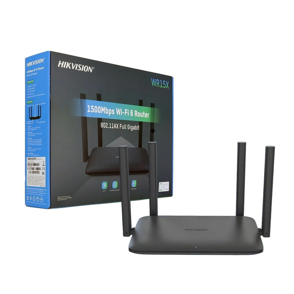 HIKVISION DS-3WR15X Router WiFi6 AX1500 Doble Banda Gigabit