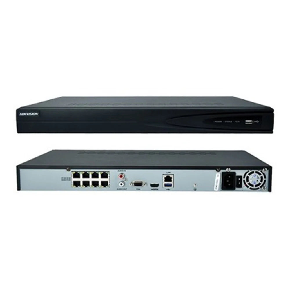 HIKVISION DS-7608NI-Q1/8P NVR PoE 8 Canales 4K 8MP 80Mbps 1HDD 75W