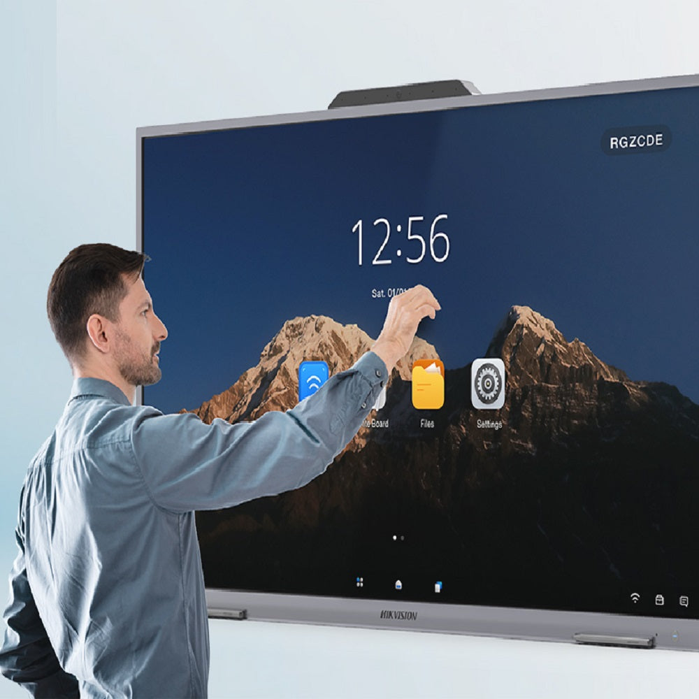 HIKVISION DS-D5B75RB/D Pantalla Pizarra Interactiva 4K 75" 4GB con Cámara