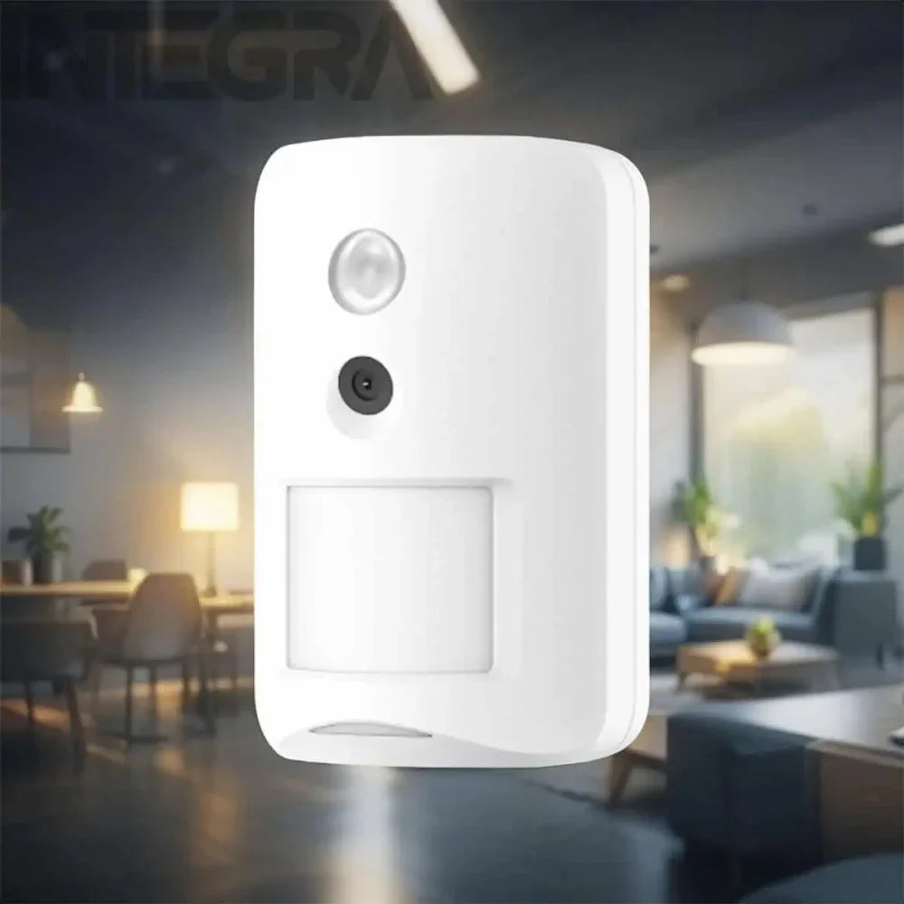 HIKVISION DS-PD201PC10-WB Detector PIR Inalámbrico con Cámara Interior Antimascota para AXHOME