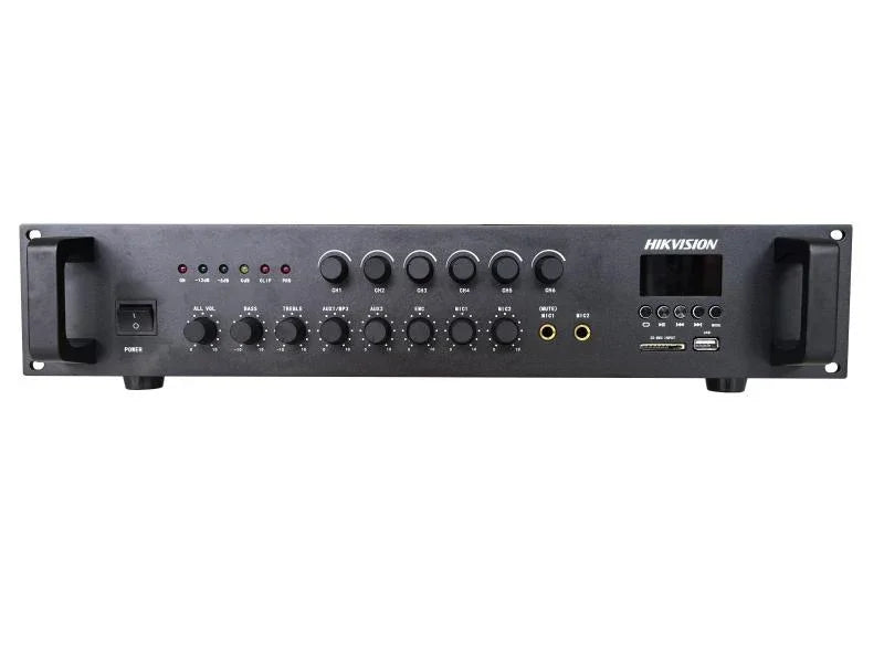 HIKVISION DS-QAE0A120G1-VB6 Amplificador de Audio 120W 6 Zonas