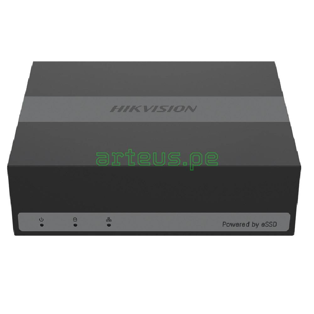 HIKVISION DS-E08HGHI-B DVR grabador 1080P 8 canales IP ACUSENSE ultra compacto eSSD 480GB incluido