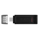 KINGSTON DT70/128GB - Kingston DataTraveler 70 128GB USB-C 3.2 Gen1 USB Flash Drive in Hanger Presentation