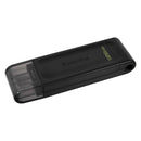 KINGSTON DT70/128GB - Kingston DataTraveler 70 128GB USB-C 3.2 Gen1 USB Flash Drive in Hanger Presentation