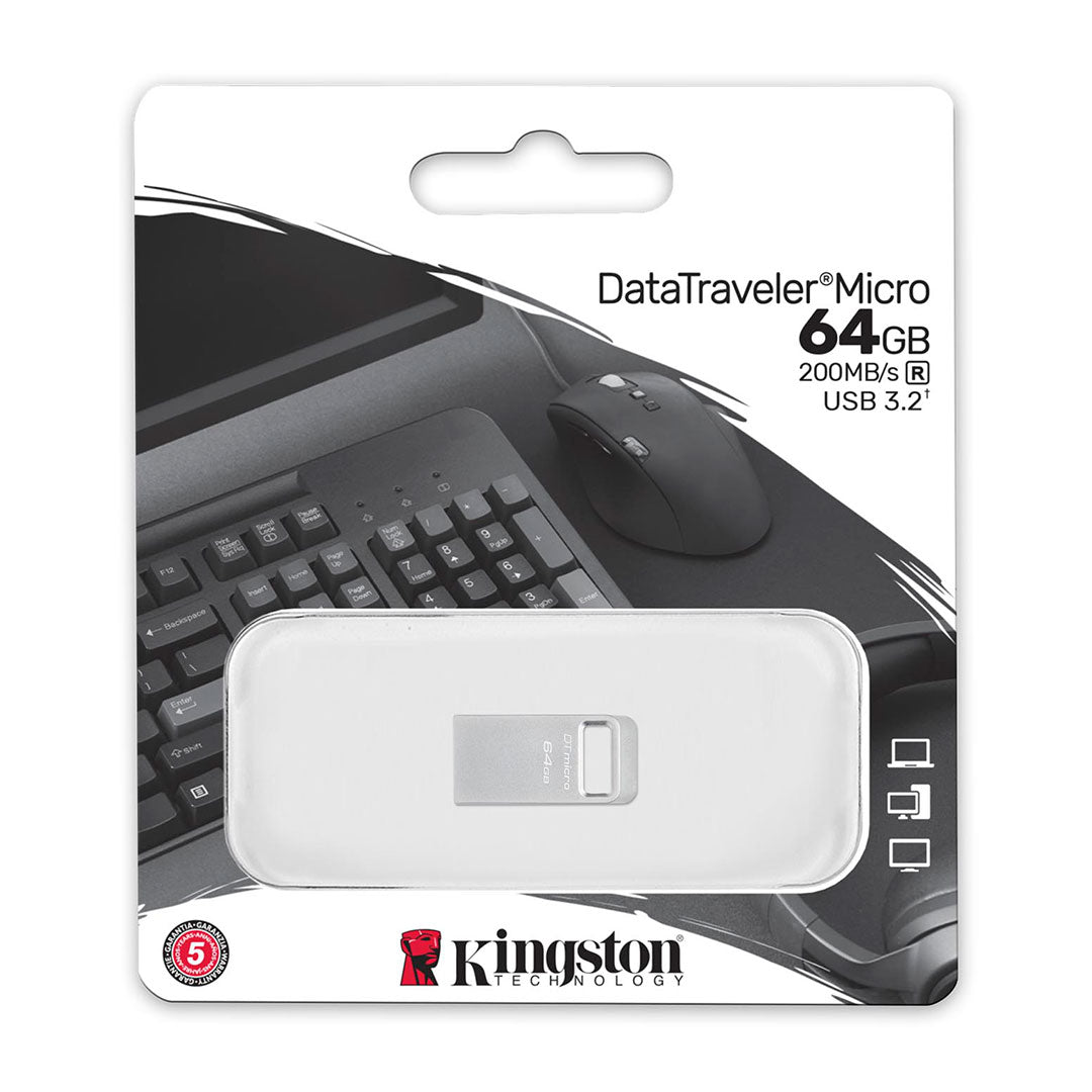 KINGSTON DTMC3G2/64GB Memoria Micro USB 64GB Metal