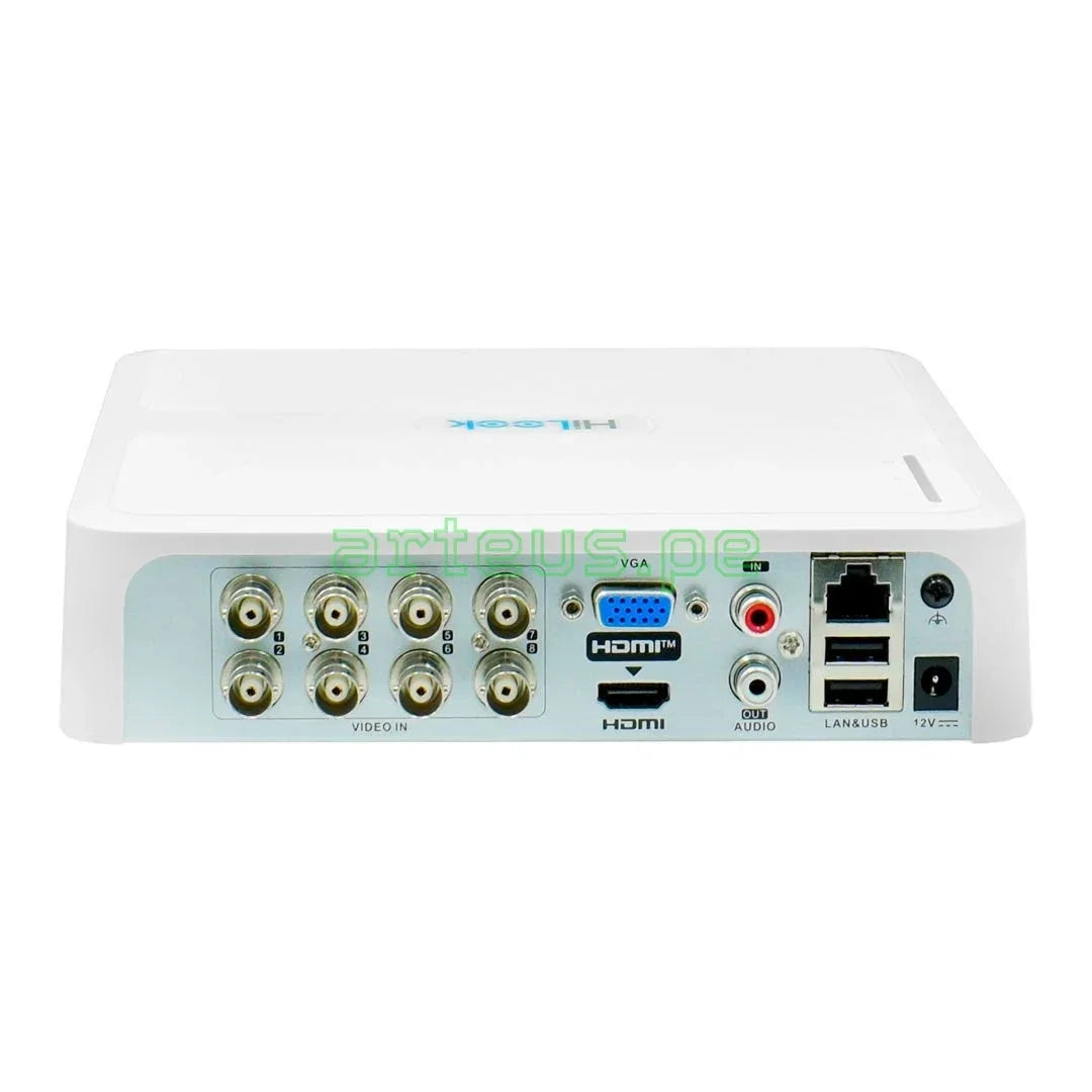 HILOOK DVR-108G-M1 Grabador DVR Lite Mini 8 Canales 1080P 1HDD Audio 72Mbps
