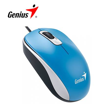 GENIUS DX-110 Mouse óptico 1000DPI, 3 botones, azul 31010116103