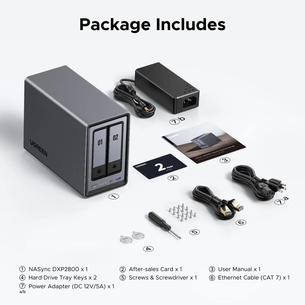 UGREEN DXP2800 25242 NAS Storage 2 Bahías HDD No Incluidos