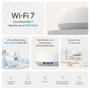 TP-LINK DECO BE25 2-Pack Router Mesh WiFi7 BE3600 doble banda