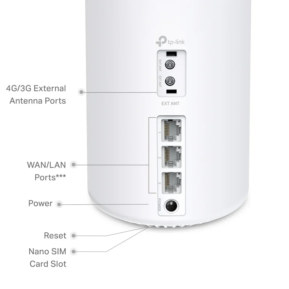 TP-LINK Deco X10-4G 1-Pack Puerta de Enlace Mesh WiFi 6 4G+ AX1500