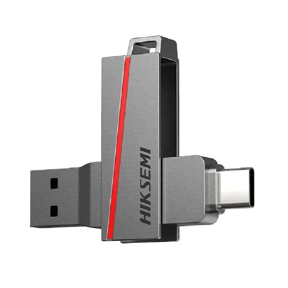 HIKSEMI Memoria USB Dual de 128GB USB-C y USB-A Gris HS-USB-E307C/128G