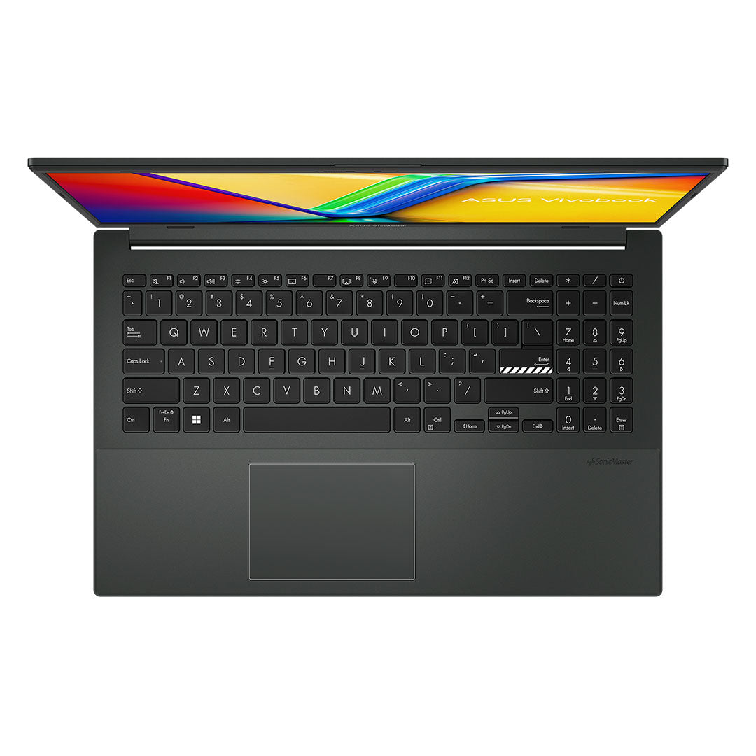 ASUS VIVOBOOK GO 15 Laptop Ryzen 5 7520U 2.8GHz, OLED 15.6 FHD, 16GB DDR5, SSD M.2 512GB, Negro, E1504FA-L1410