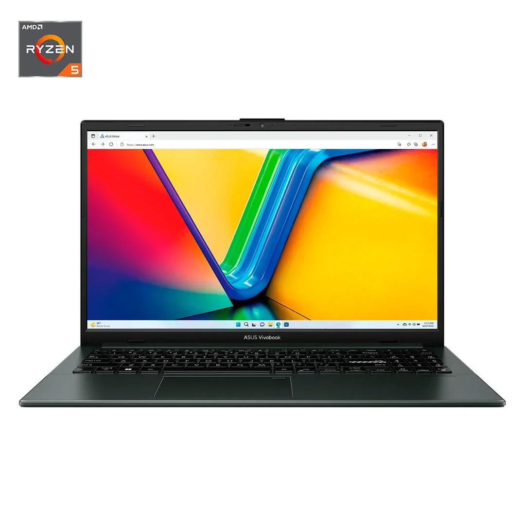 ASUS VIVOBOOK GO 15 Laptop Ryzen 5 7520U 2.8GHz, OLED 15.6 FHD, 16GB DDR5, SSD M.2 512GB, Negro, E1504FA-L1410