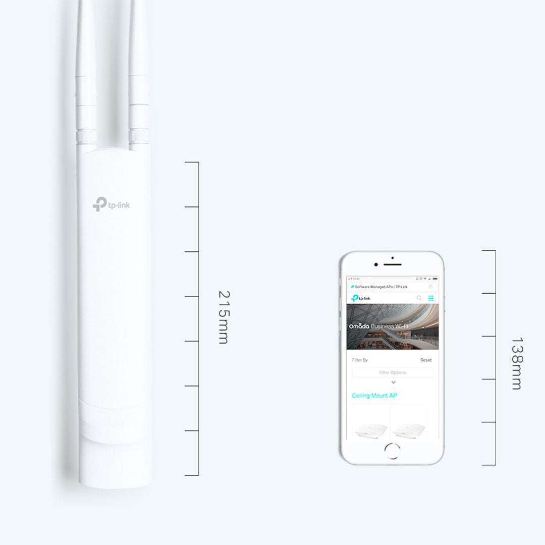 TP-LINK EAP110-Outdoor Access Point WiFi Omada N 300Mbps