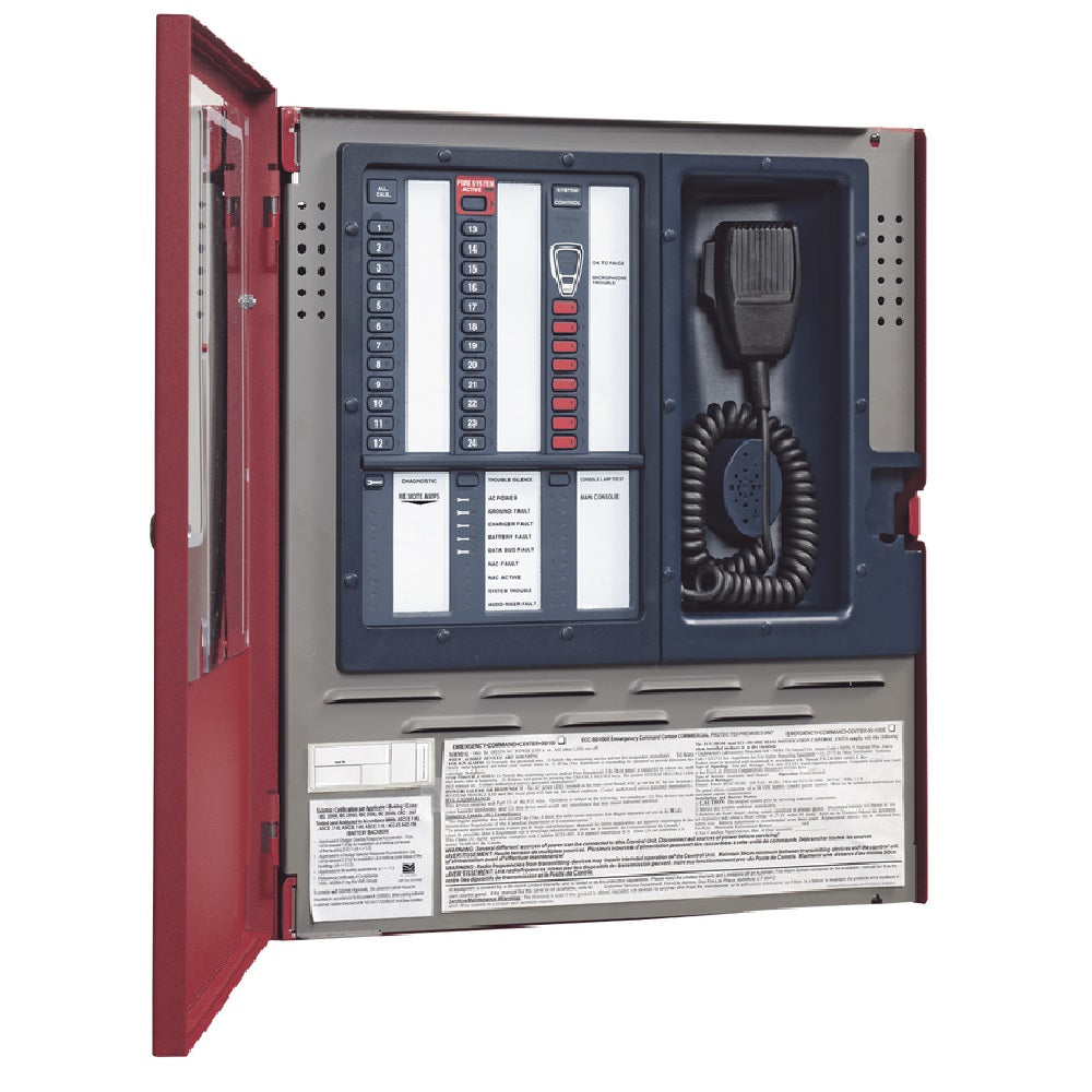 FIRE-LITE ECC-50/100 Panel de evacuación de emergencia por voz
