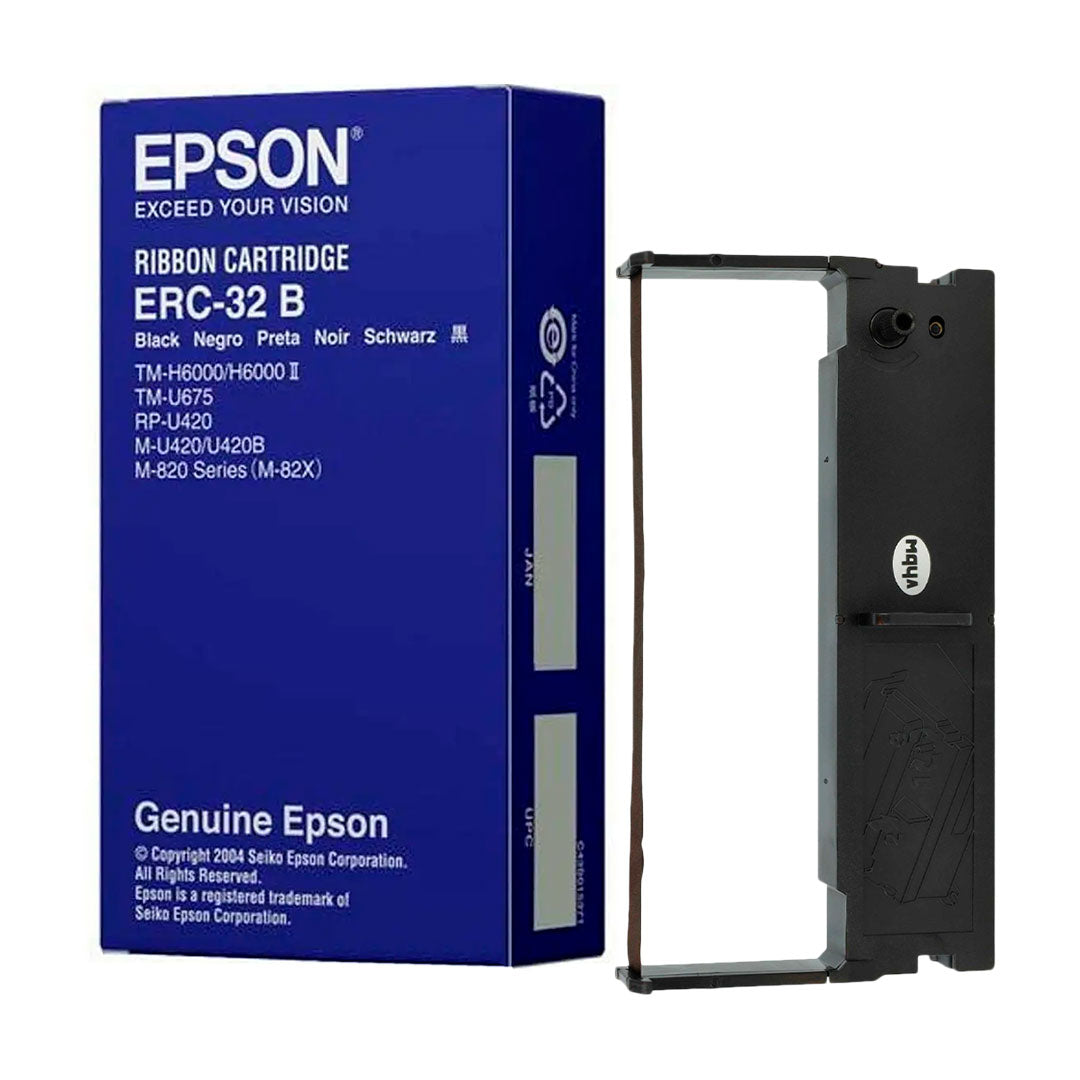 EPSON ERC-32B Cinta Ribbon Negra para Impresoras de Punto de Impacto