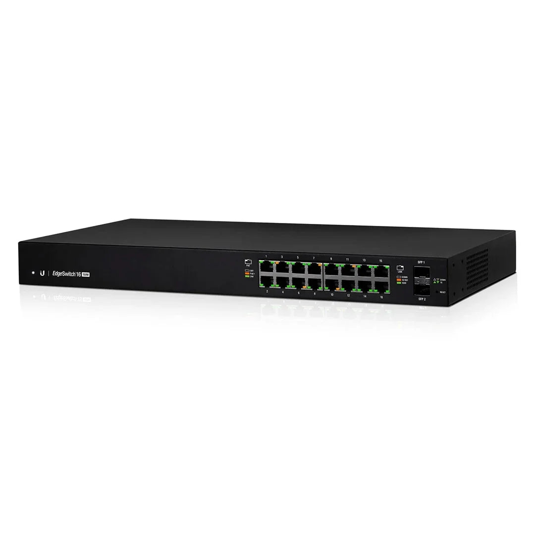 UBIQUITI ES-16-150W Switch PoE EDGEMAX 16 PUERTOS 2SFP 150W L2