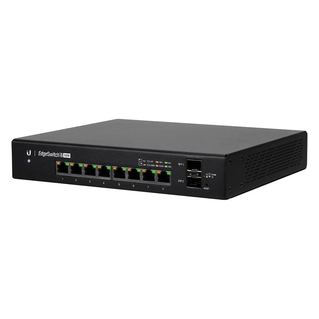 UBIQUITI ES-8-150W Switch PoE EDGEMAX 8 PUERTOS 2SFP 150W L2