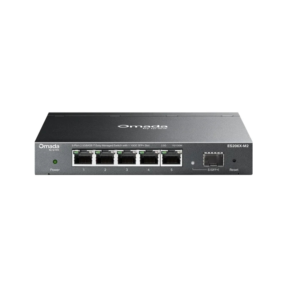 TP-LINK ES206X-M2 Switch 5 Puertos 2.5GBASE-T con 1 Ranura SFP+ de 10GE