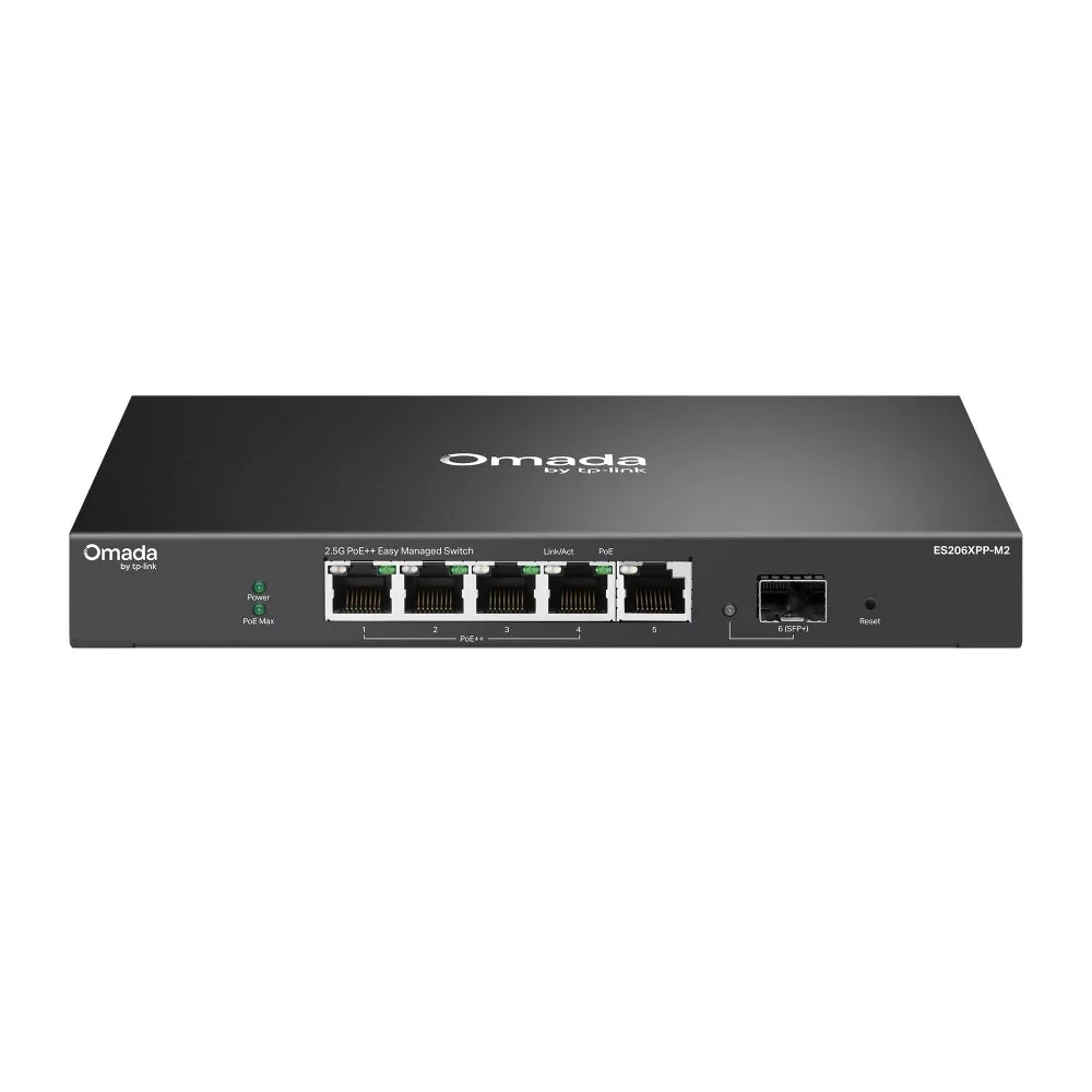 TP-LINK ES206XPP-M2 Switch PoE++ 5 Puertos 2.5G 1SFP+ 10G OMADA 120W Administrable