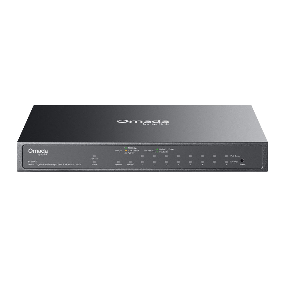 TP-LINK ES210GP Switch Omada Easy Managed 10 Puertos con 8 Puertos PoE+