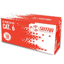 SATRA 102040002 Conector EZ Plug RJ45 CAT 6 com caixa de sequência de cores x 100 unidades