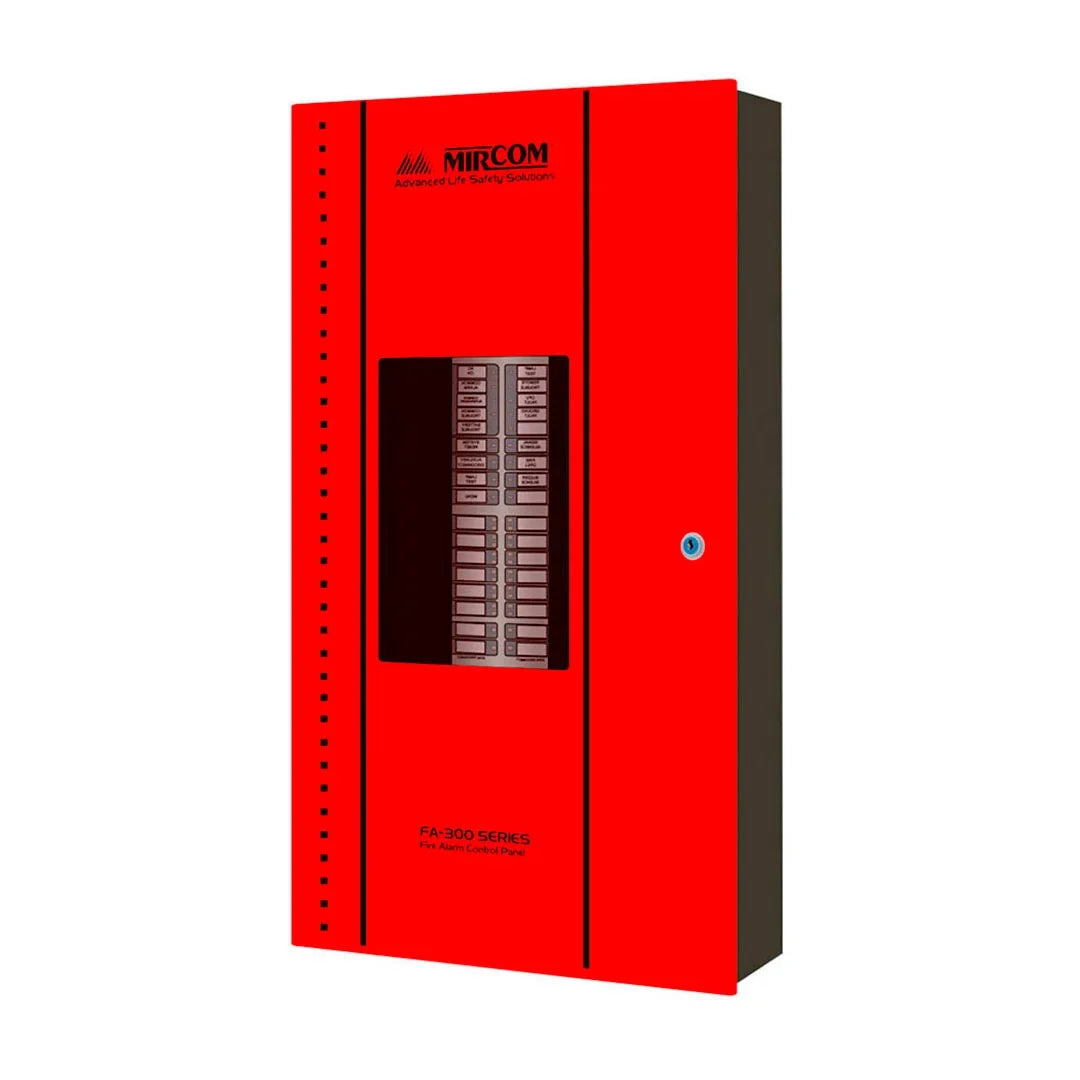 MIRCOM FA-301-12LDR Panel de Alarma contra Incendio convencional 12 zonas 24v 2 hilos