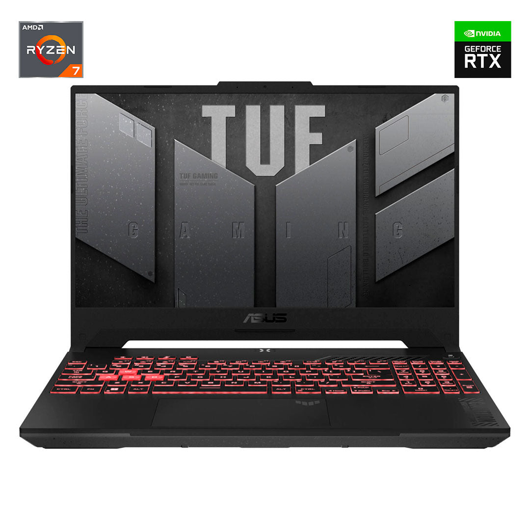 ASUS TUF A15 Laptop Gaming Ryzen 7 7435HS 3.1GHz, 15.6" FHD IPS, RTX 4050 6GB, 16GB DDR5, SSD M.2 512GB, FA507NUR-LP005