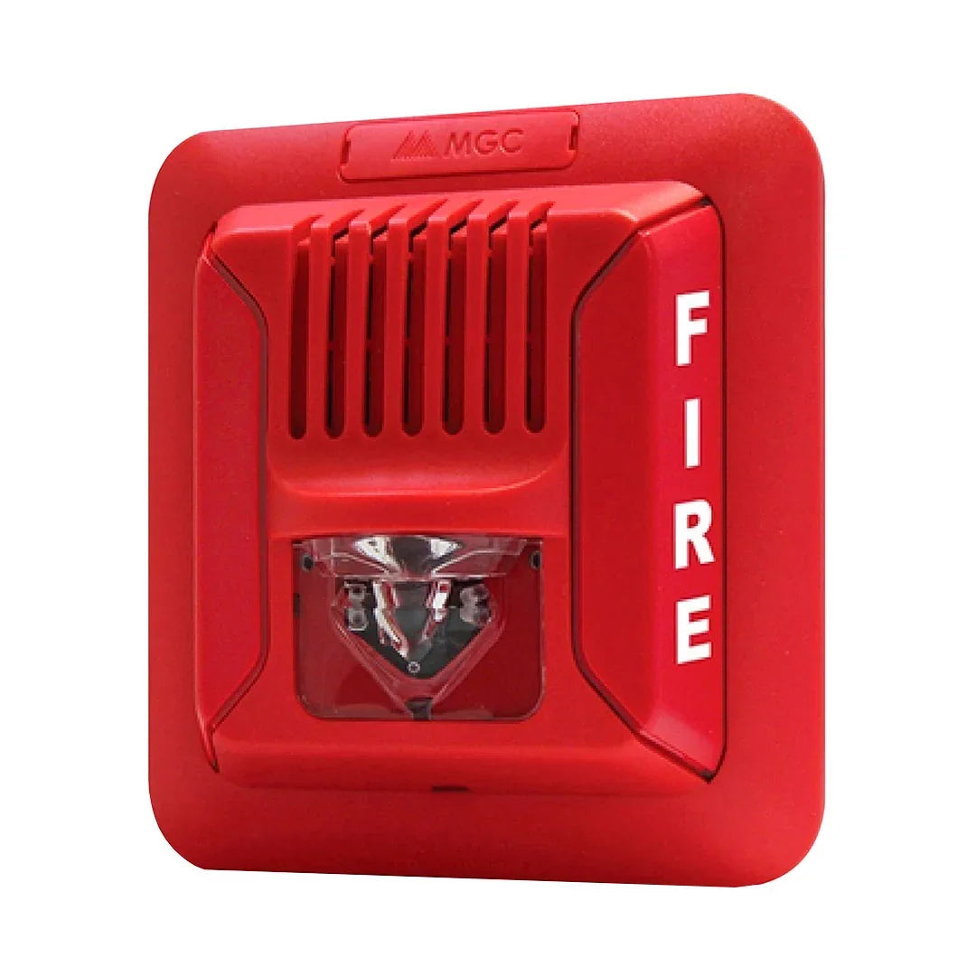 MIRCOM FHS-400-RR Sirena con luz estrobo 24V montaje en pared