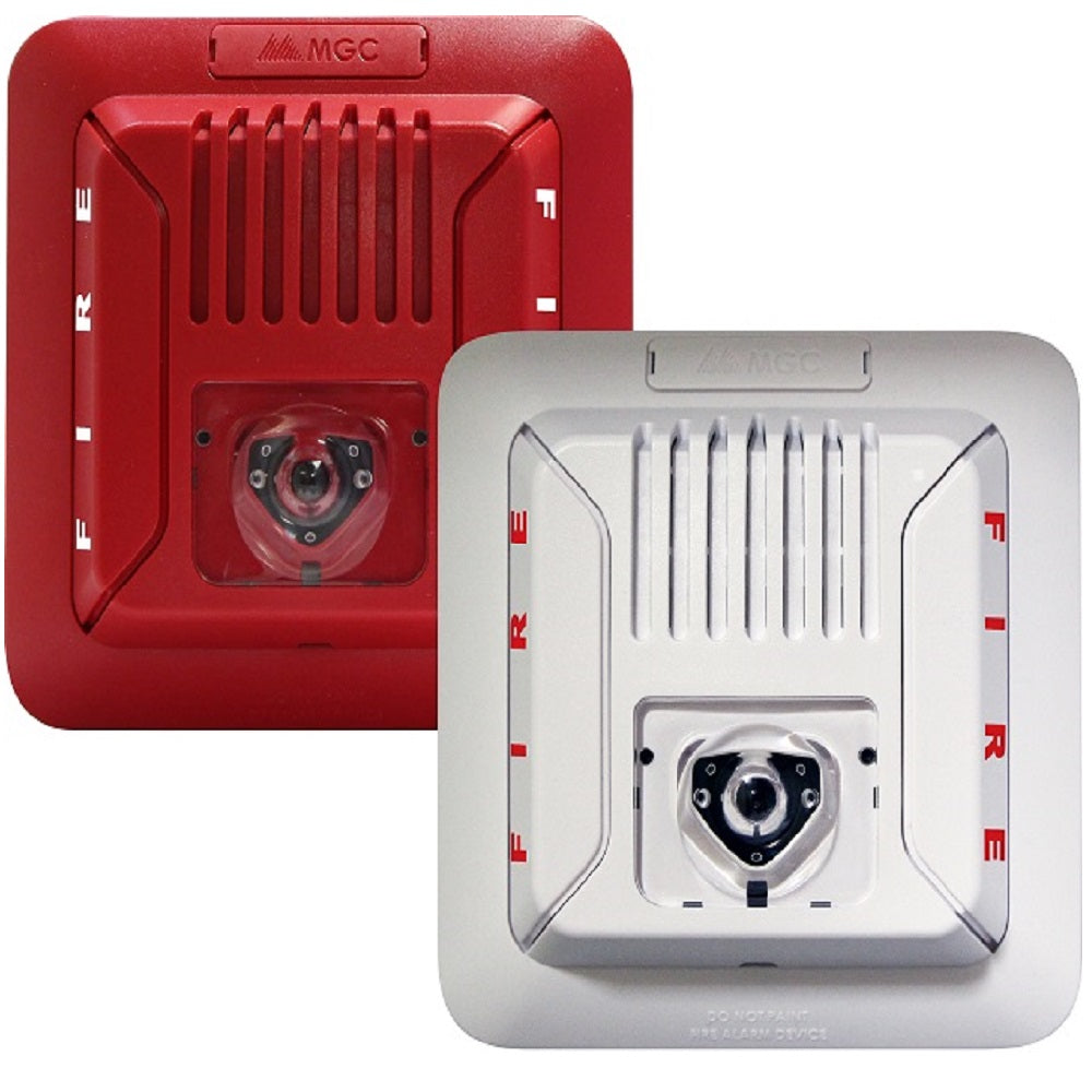 MIRCOM FHS-400C-RR Sirena con luz estrobo para techo 24v rojo