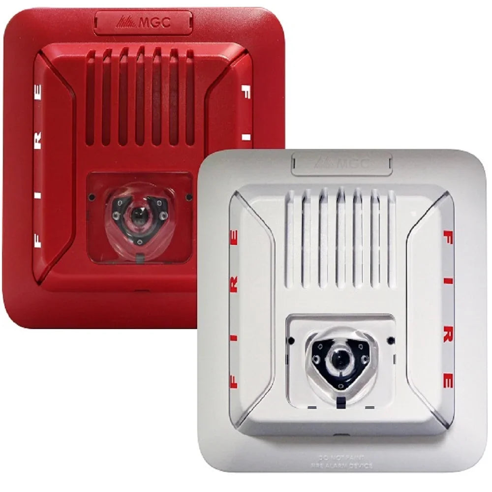 MIRCOM FHS-400C-RR Sirena con luz estrobo para techo 24v rojo