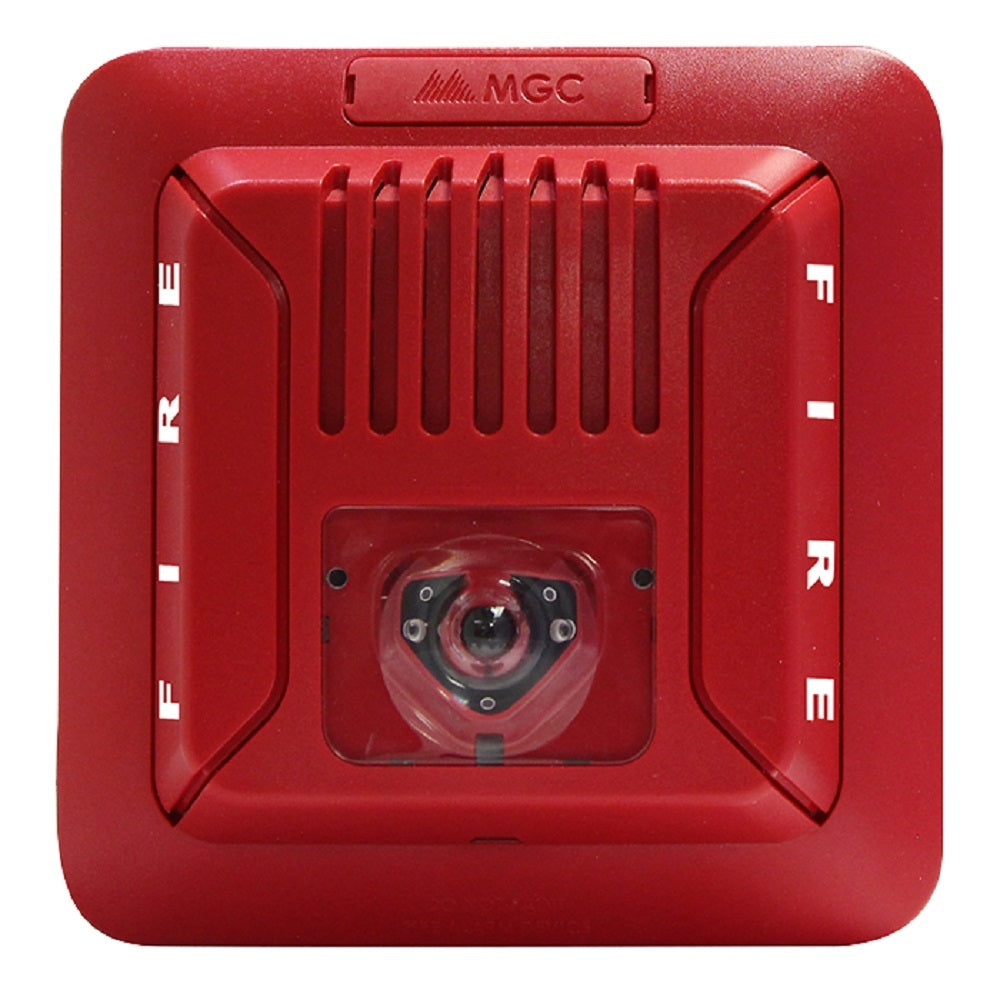 MIRCOM FHS-400C-RR Sirena con luz estrobo para techo 24v rojo
