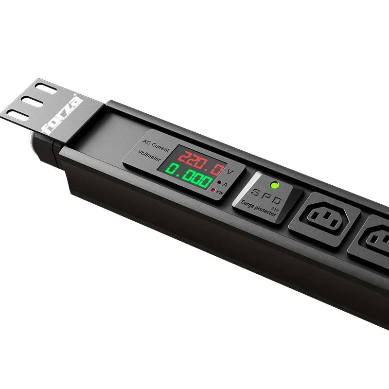 FORZA FPD-3012M0U PDU Vertical Medible 6000W 30 tomas 30Ah 24 C13 6 C19 220V LCD