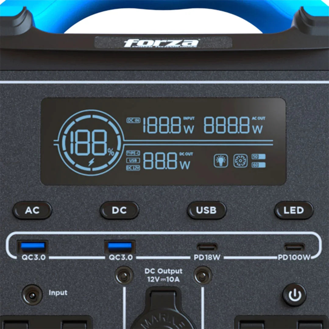FORZA FPP-T702 TITAN Power Bank Generador 220V 700W con baterías LMFP