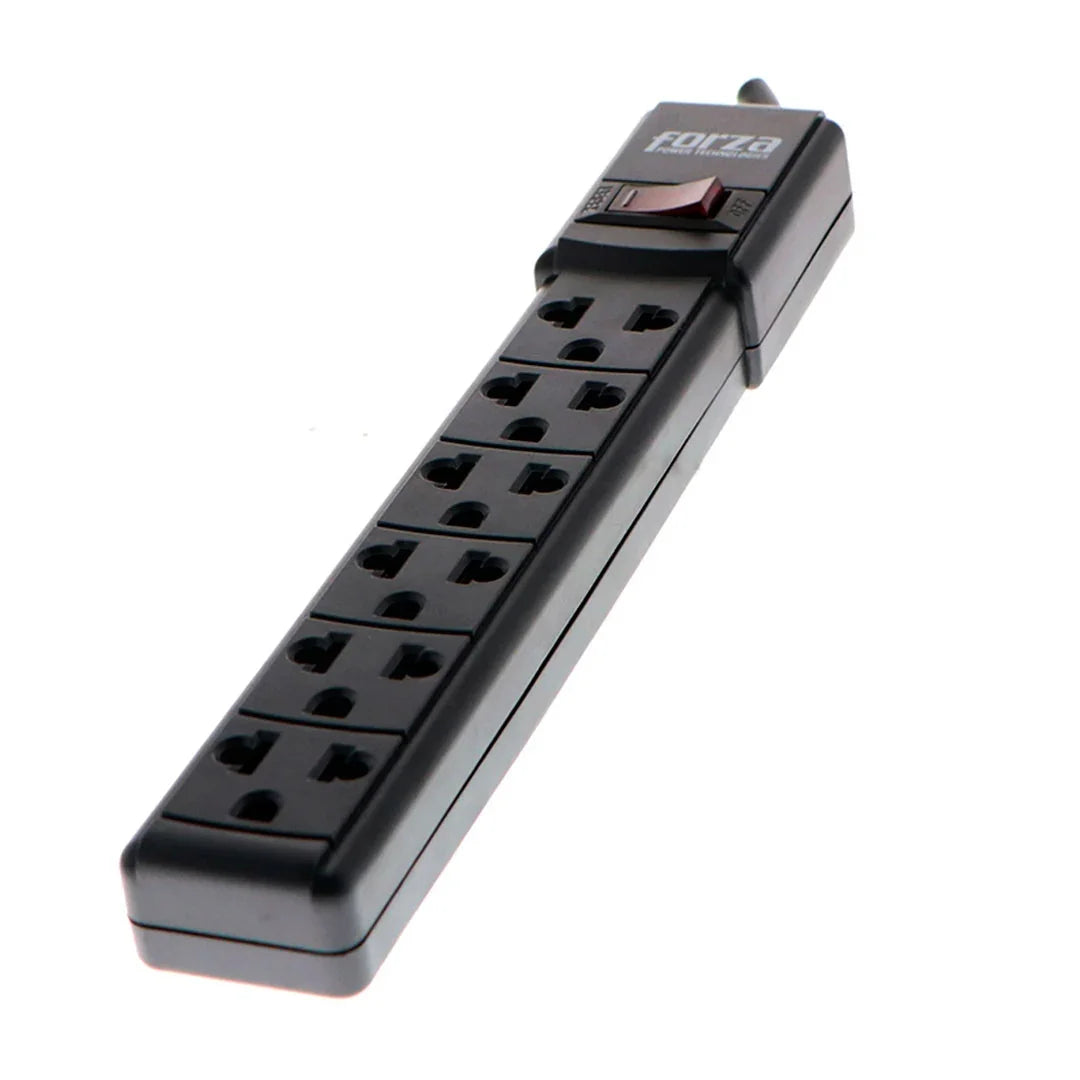 FORZA FPS-001B Regleta Supresor de Picos 6 tomas 2200W 110V/220V 90cm Cable
