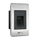 Leitor escravo de cartão RFID e impressão digital ZKTECO FR1500S com sensor SilkID e leitor de ID