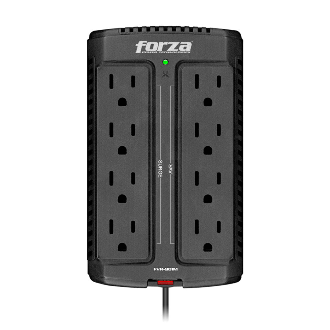 FORZA FVR-902 Estabilizador Regulador de voltaje 900VA 450W 8 tomas