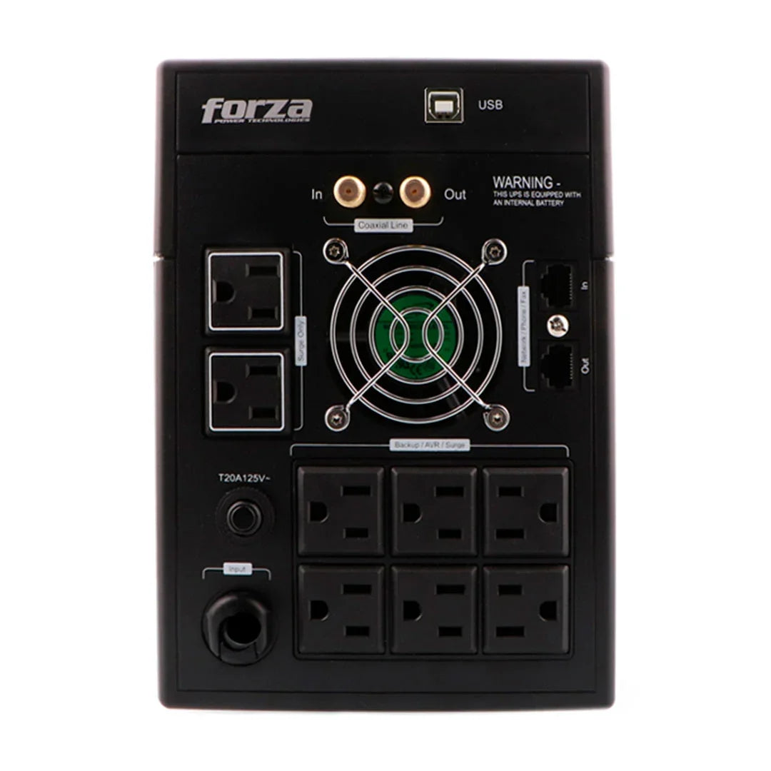 FORZA FX-2200LCD-U UPS Interactivo 2200VA 1200W 8 tomas 220V