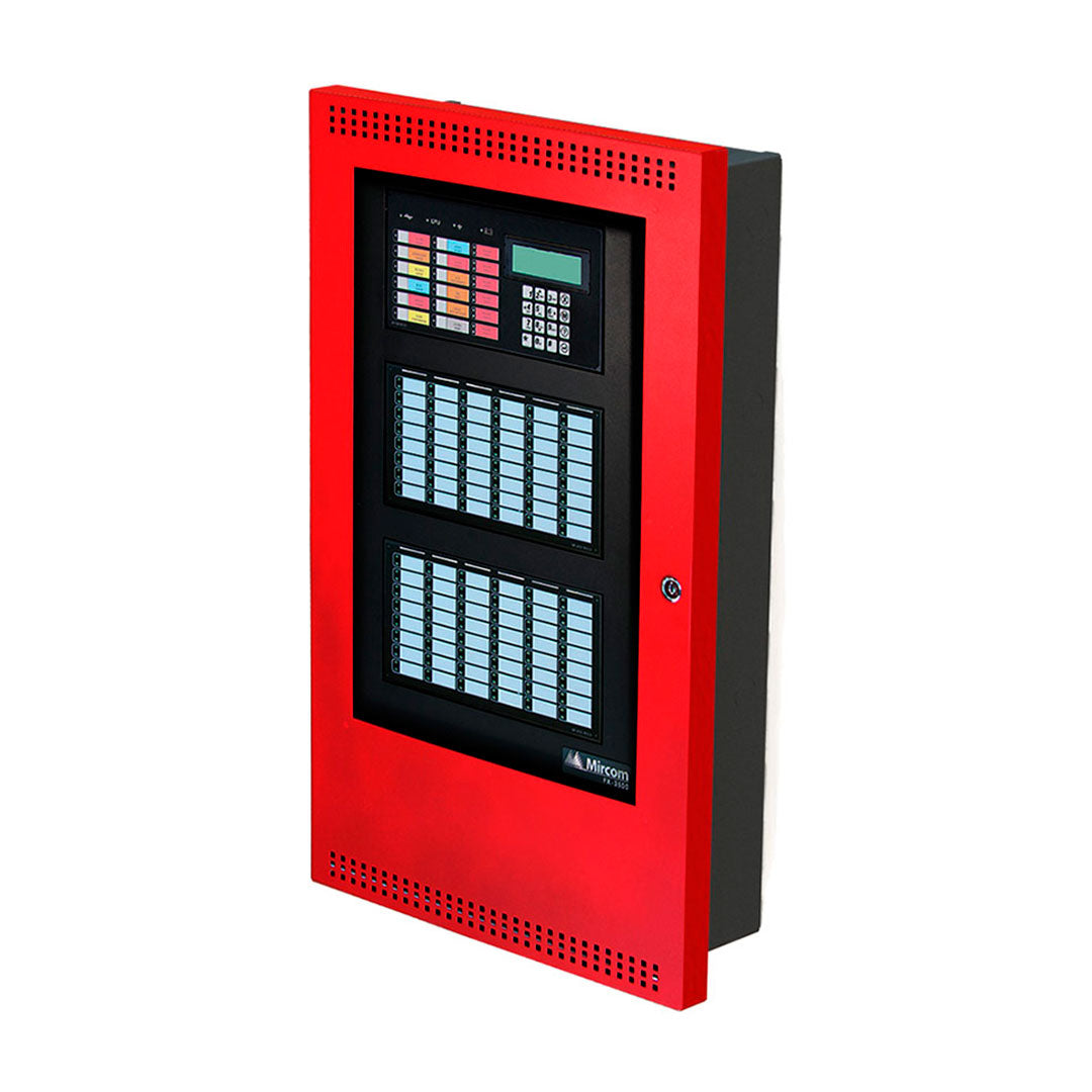 MIRCOM FX-401R Panel de alarma contra incendio direccionable de 240 puntos expandible a 3 lazos