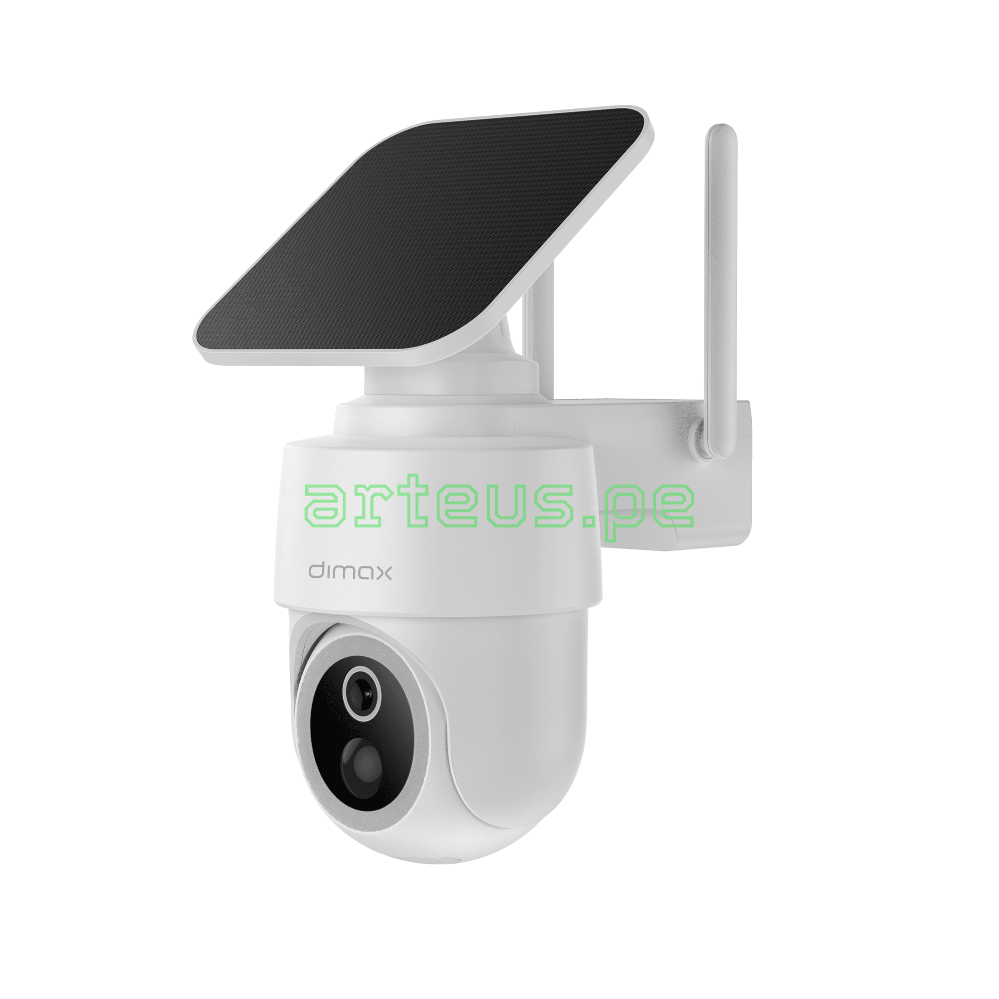 DIMAX G125 Cámara de Seguridad WiFi 4MP PT con Batería y Panel Solar Exterior