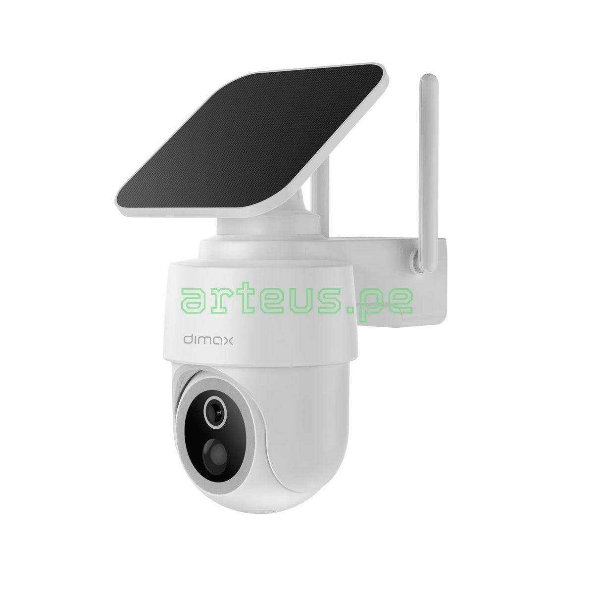 DIMAX G125 Cámara de Seguridad WiFi 4MP PT con Batería y Panel Solar Exterior