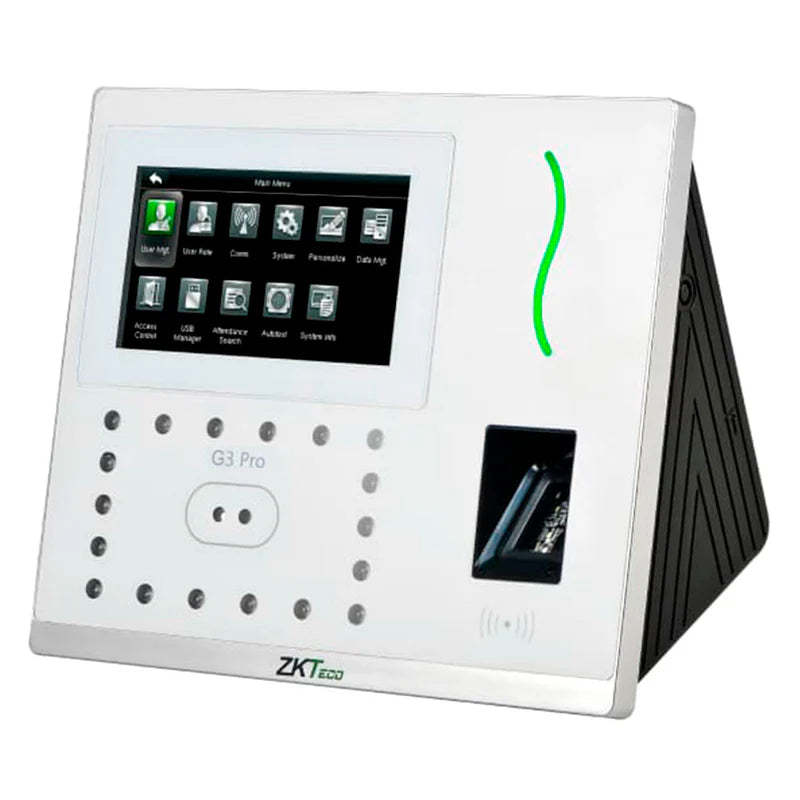 ZKTECO G3 ID-POE Control de Acceso y Asistencia PoE con Lector de Huella, Rostro y Tarjeta