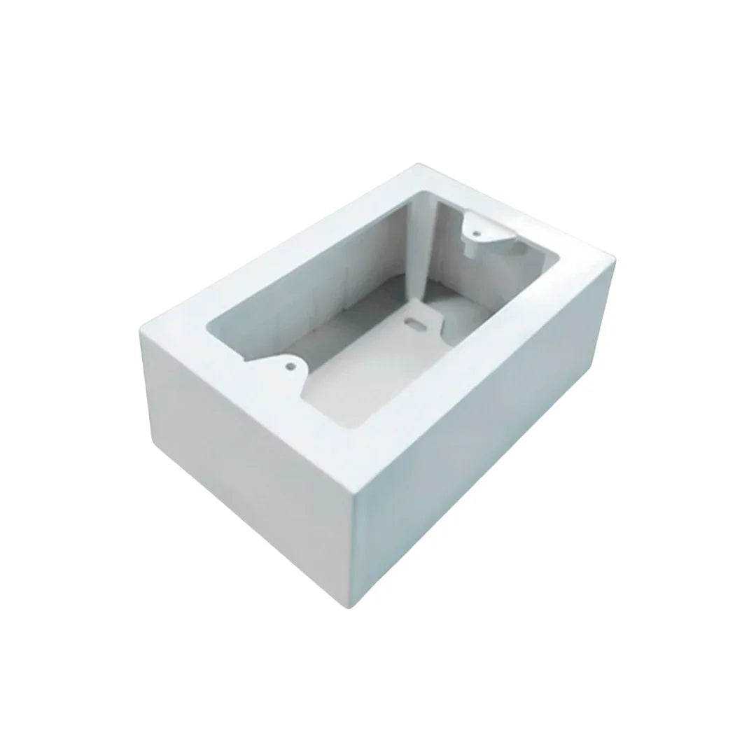 Caja Modular Rectangular PVC 4X2" Adosable Simple Para Instalacion Electrica
