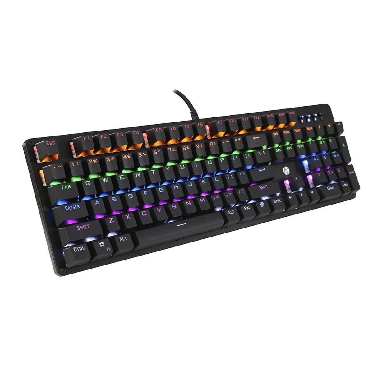 HP GK100 Teclado mecánico, retroiluminado con 105 botones
