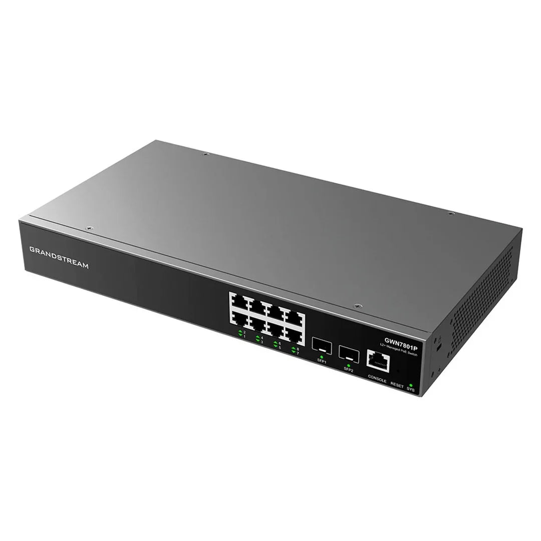 GRANDSTREAM GWN7801P Switch 8 Puertos PoE+ GB L2+ 150W