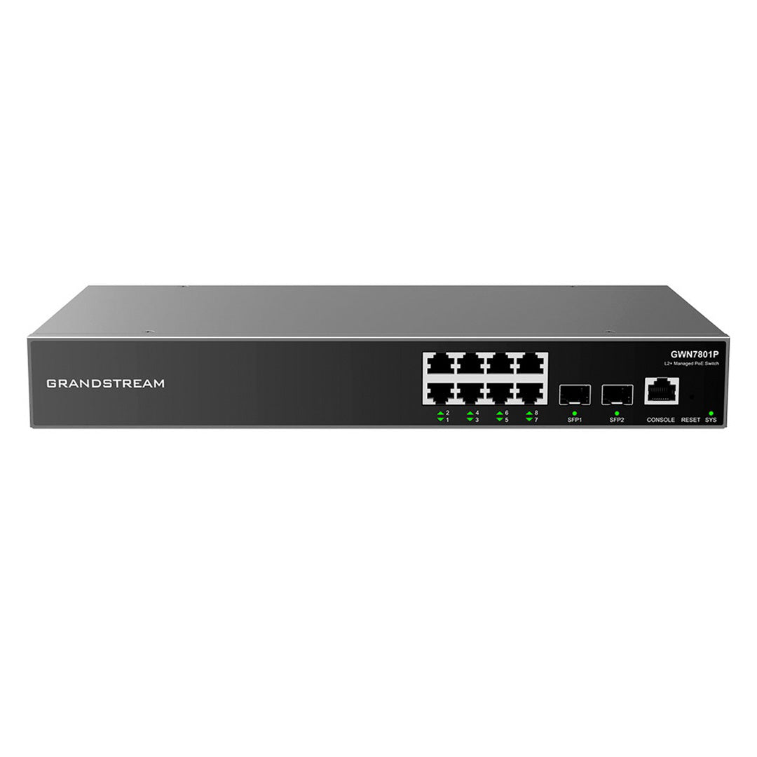 GRANDSTREAM GWN7801P Switch 8 Puertos PoE+ GB L2+ 150W