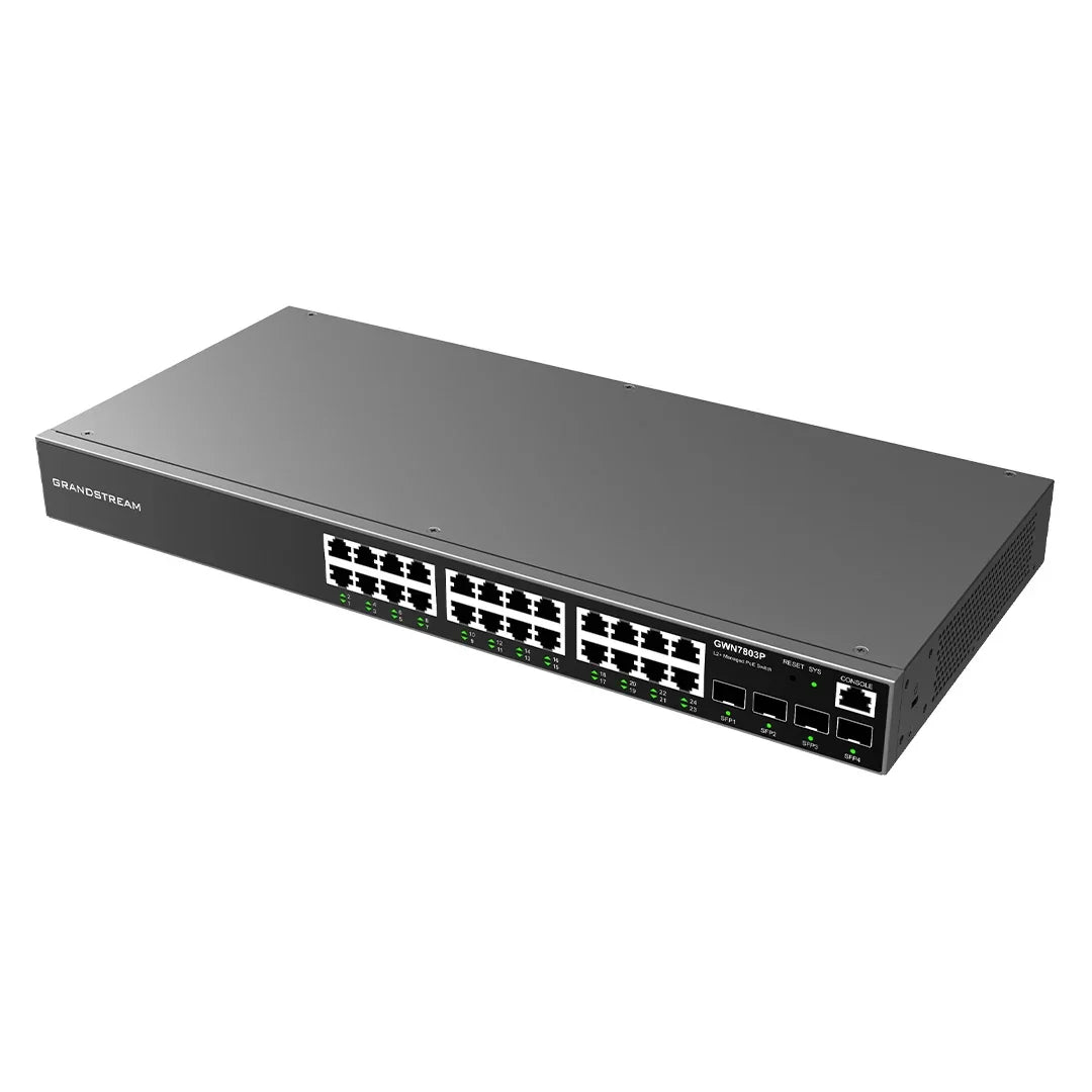 GRANDSTREAM GWN7803P Switch 24 Puertos PoE+ GB L2 400W