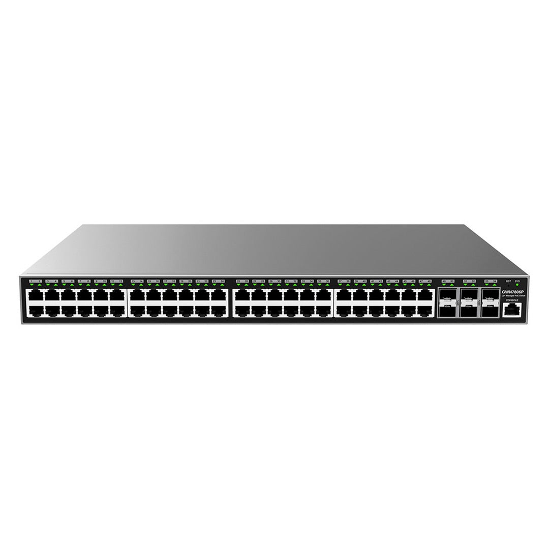 GRANDSTREAM GWN7806P Switch 48 Puertos Poe+ GB L2+ 470W