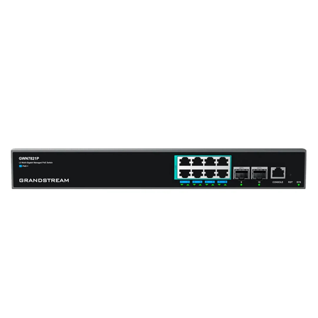 GRANDSTREAM GWN7821P Switch PoE 8 Puertos GB 2SFP+ L3